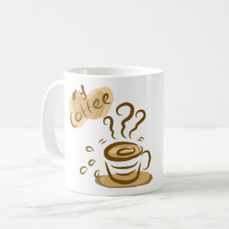 Süße My Coffee Cozy Ästhetik Kaffee Liebhaber Desi Kaffeetasse