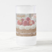 Süße Nachmittags-Tea-Time Mattglas Bierglas (Mittel)