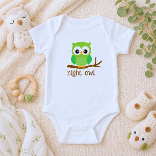 Süße Nachteule Baby Strampler