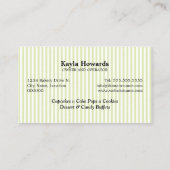 Süße Nachtische Visitenkarte (Rückseite)