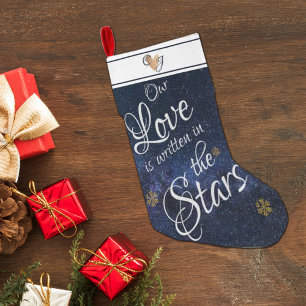 Süße Nachtsterne Monogramm Liebe In Sternen Geschr Großer Weihnachtsstrumpf