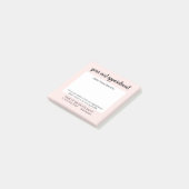 Süße nackte Rosen-Handschrift-Termin-Erinnerung Post-it Klebezettel (angewinkelt)