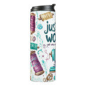 Süße Näh-Tumbler Thermosbecher (Nach links gedreht)