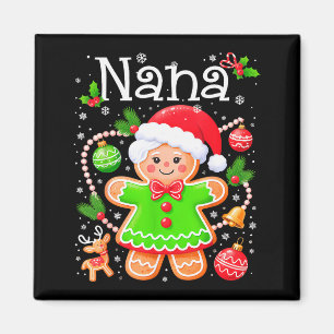 Süße Nana-Lebkuchen-Familie Passende Weihnachten C Magnet
