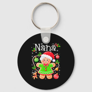 Süße Nana Lebkuchen-Familie Passende Weihnachten C Schlüsselanhänger