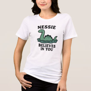 Süße Nessie Loch-Ness-Monster-Glaube-an-dich  Tri-Blend Shirt