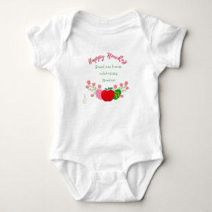 Süße neue menschliche feiert persisches Nouruz Baby Strampler