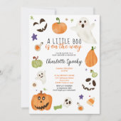 Süße neutrale Halloween-Kleinkind-Baby-Party Einladung (Vorderseite)