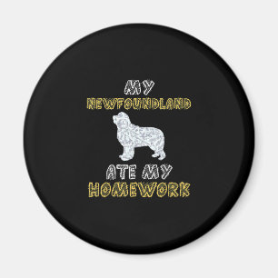 Süße Newfie   Mein Neufundländer hat meine Hausauf Magnet