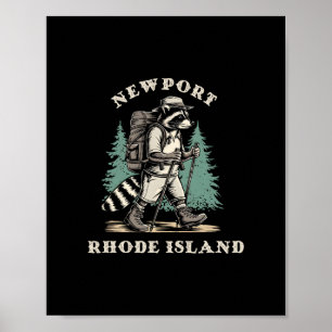 Süße Newport Rhode Island Wanderweg-Abenteuer R Poster