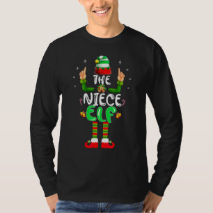 Süße Nichte Elf passende Familiensgruppe Weihnacht T-Shirt