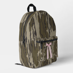 Süße Niederung-Tarnung-Ästhetik-Rosa-Band Bedruckter Rucksack