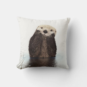 Süße niedliche flauschige Otter Tier Kissen