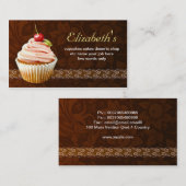 süße niedliche Geschäftskarte des Kirschkleinen Visitenkarte (Vorne/Hinten)