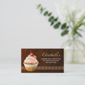 süße niedliche Geschäftskarte des Kirschkleinen Visitenkarte (Stehend Vorderseite)