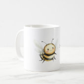 Süße niedliche Honigbiene Kaffeetasse (Vorderseite Links)