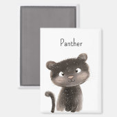 Süße niedliche Panther-Tiere Magnet (Vorderseite/Rückseite)