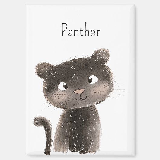 Süße niedliche Panther-Tiere Magnet (Vorderseite)