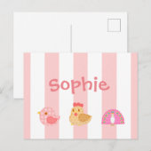 Süße Niedliche Vögel Postkarte (Vorne/Hinten)