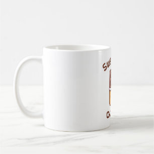 Süße niedliche wie Schokolade Doodle Kaffeetasse