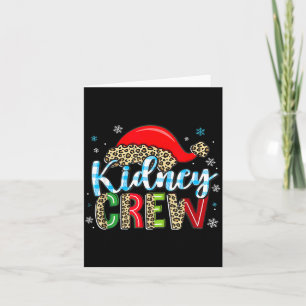 Süße Nieren-Crew Weihnachten Nephrologie Dialyse Karte