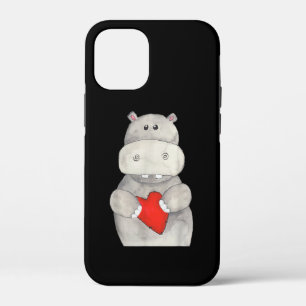 Süße Nilpferd-Hippopotamus hält Herz   Liebe Nilpf Case-Mate iPhone Hülle