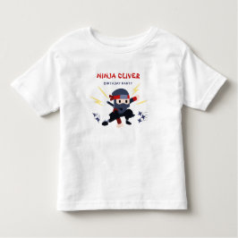 Süße Ninja-Karate-Geburtstagskinder-T-Shirt für Kl Kleinkind T-shirt