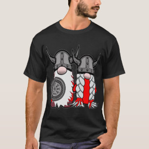 Süße nordische Gnome Wikinger Tomte Paar Skandinav T-Shirt