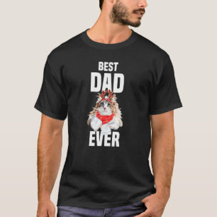Süße Norwegische Waldkatze mit Rentierkostüm Be T-Shirt