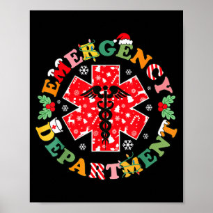 Süße Notaufnahme Weihnachten Er Krankenschwester S Poster