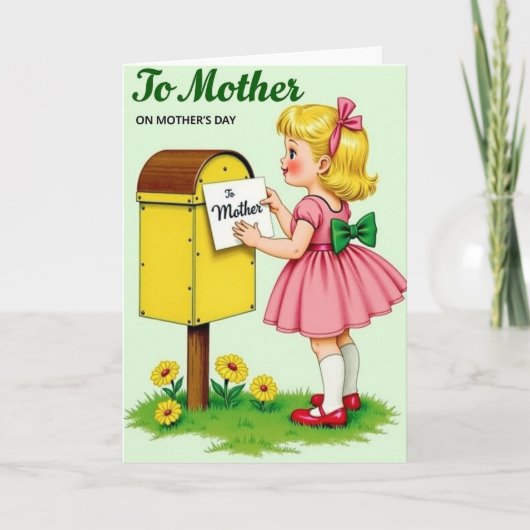 Süße Notiz an Mutter Karte (Vorderseite)