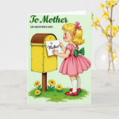 Süße Notiz an Mutter Karte (Gelbe Blume)
