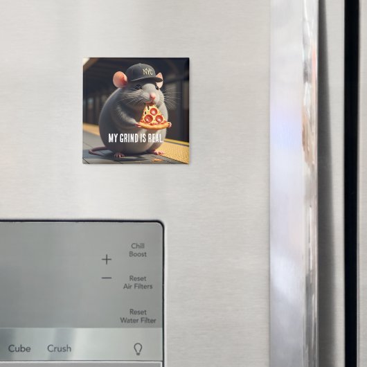 Süße NYC Pizza-Ratte U-Bahn-Legende Magnet (In Situ (Kühlschrank))