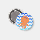 Süße Oktopus Cartoon Magnet (Vorderseite/Rückseite)