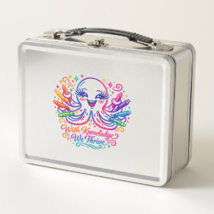 Süße Oktopus-Rucksack-Schul-Lunchbox Metall Brotdose