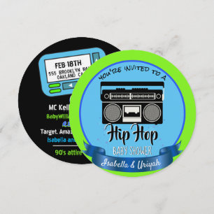 Süße Old School Retro Hip Hop Einladung