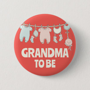 Süße Oma Benutzerdefinierte Babyparty-Party Button