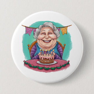 Süße Oma Geburtstagstorte Geschenk Button