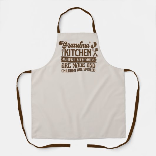 Süße Oma Küchen Wortkunst Schürze (Vorderseite)
