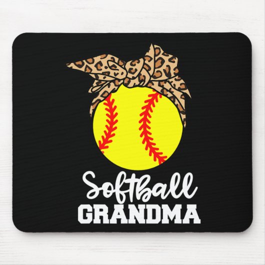 Süße Oma Lustiger Leopard Oma Mousepad (Vorne)
