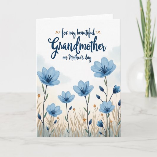 Süße Oma Muttertags-Kunstkarte Karte (Vorderseite)