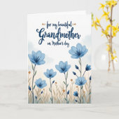 Süße Oma Muttertags-Kunstkarte Karte (Gelbe Blume)