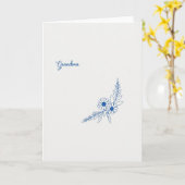 Süße Oma-Script-Karte Karte (Gelbe Blume)