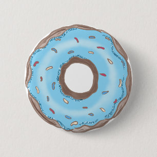 Süße One Boys Blaue Donut Geburtstagsgeschenke Kno Button