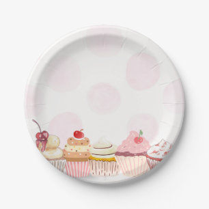 Süße One Cupcake Geburtstagsfeier Pappteller