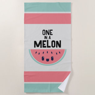 Süße One In A Melon Wassermelone Strandtuch