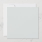 Süsse | Orange Baby Dusche Einladung (Rückseite)