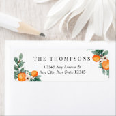 Süsse | Orange Baby Dusche | RÜCKSENDEADRESSE (Insitu)