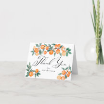 Süsse | Orange Baby Dusche Vielen Dank