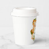 Süsse Orange Baby Duschpapiertasse Pappbecher (Rechts)